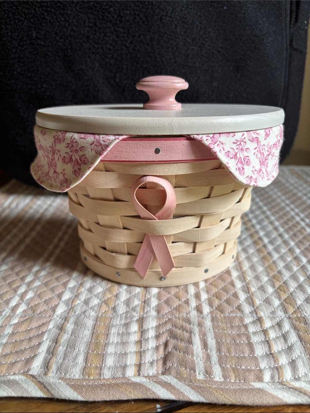 Signed 2007 Longaberger Horizon of Hope Basket Set
